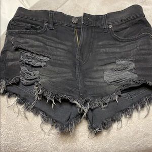 Express high rise black shorts